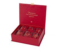 Coffret 6 bougies amour parfums musc blanc, orchidée blanche et rêve poudré - -
