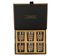 AltoBuy Coffret 6 Bougies apothicaire parfums musc Blanc, Ambre et Fleur de Coton