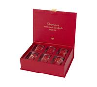COFFRET 6 BOUGIES PARFUMÉES AMOUR ROMANTISME 5H Rouge, Bordeaux