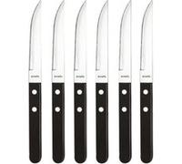 Coffret 6 couteaux à steak / pizza noir 700000MB02BR1