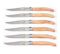 Laguiole Jean Dubost 98/13730 Coffret 6 Couteaux Table Bois D'Olivier
