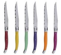 Coffret 6 couteaux laguiole irise assortis - Jean Dubost - Multicolore - Inox Multicolore G