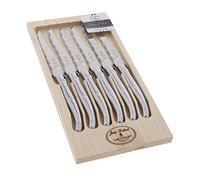 Coffret 6 couteaux Laguiole tout inox Damas Jean Dubost