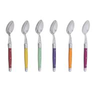 Coffret 6 cuillères à café laguiole irisées assorties acier inoxydable (inox) 1