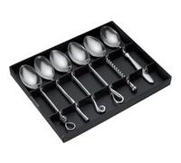 Coffret 6 cuillères de table forgées en inox - Jean Dubost - Argent - Inox Argent G