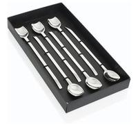 Coffret 6 cuilleres glace longue spiga - Table Passion - Argent - Inox