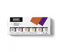 Coffret 6 Flacons Gouache Acrylique Liquitex Couleurs Fluo
