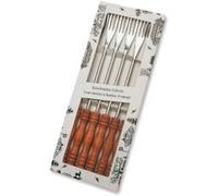 COFFRET 6 FOURCHETTES À FONDUE BOIS FONCÉ G