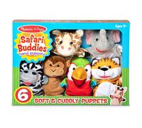Spin Master – Coffret 6 marionnettes Safari Melissa & Doug – Bleu