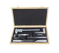 Coffret 6 outils de mesure de précision pied à coulisse micromètre etc D18512