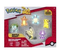 Coffret 6 Pokemon Salamèche, Mimiqui, Pikachu, Carapuce, Bulbizarre Toxizap - Figurine De Combat Jouet Garcon