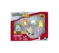 Coffret 6 Pokemon Salamèche, Mimiqui, Pikachu, Carapuce, Bulbizarre Toxizap - Figurine De Combat Jouet Garcon