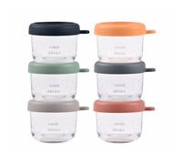 Béaba Coffret 6 portions en verre 150 ml - Sunrise color mix