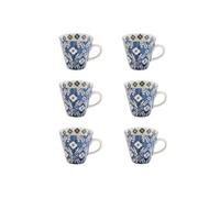 Coffret 6 tasses Almada 17 cl - Table Passion - Bleu - Grès BLEU G