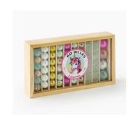 Coffret 60 billes Licornes, verre colore - Calots, Pepites, Plates et Rondes - Multicolore, Rare - Jouet Enfant, Fille - Set Jeu Recre et Carte