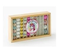 cavernedesjouets Coffret 60 Billes Licornes, Verre Colore - calots, pepites, Plates et Rondes - Multicolore, Rare - Jouet Enfant, Fille - Set Jeu recre et Carte