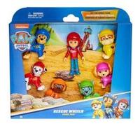 Coffret 7 Figurines Wheels Pat Patrouille Ryder Chiot Marcus Chase Ruben Stella Zuma Rocky - Set Chien Et 1 Carte