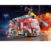Coffret 71233 Camion de Pompiers avec Grande échelle - Set 86 Pieces pour playmobile + 1 Carte Tigre