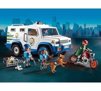 Coffret 71597 Fourgon blindé avec convoyeurs de Fonds - pour playmobile + 1 Carte Tigre
