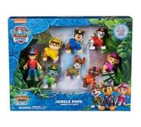 Coffret 8 figurines Pour Pat Patrouille Ryder Chiot Marcus Chase Ruben Stella Tracker Zuma Rocky - Set Chien + 1 Carte
