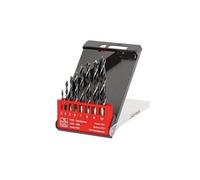 Ribimex PRFE8BOIS/V Lot de 8 forets à Bois Ø 3,4,5,6,7,8,9,10, Rouge et Noir