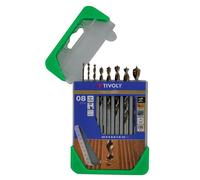 Coffret 8 forets technic bois, Diam.2-3-4-5-6-7-8-10 mm TIVOLY