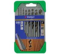 TIVOLY - Coffret Forets Bois HSS Haute Performance - Pour Perçage du Bois - 8 Forets Gradués en Bronze Ø 2-3-4-5-6-7-8-10 mm
