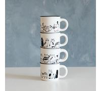Coffret 8 tasses friends 11 cl