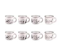 Table Passion – Coffret 8 tasses Friends 11 cl – Porcelaine Noir