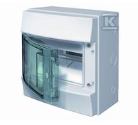 Coffret 8M IP65 porte transparente N+PE 1SLM006501A1201
