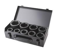 Coffret 9 douilles choc 6 pans 24-50mm 1" Cr-Mo - OS 3500 - CLAS Equipements