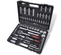 Coffret 94 pièces douilles et cliquets 1/2"" et 1/4"" à couplage rapide