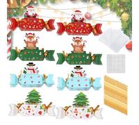 Coffret à Argent de Noël pour Argent Liquide 8 Pièces Créatives Et Drôles | Avec 40 Sachets Transparents et 8 Cartes Boîte à Billets Tirette Pour Adultes Fête Des Vacances Maison B