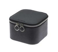 coffret à bijoux Davidts zip'n go noir métallisé boite collier bracelet boucles d'oreilles bagues rangement voyage femme