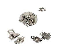 Coffret à bijoux en bois, 16 pièces, mini, doré, argenté et bronze, avec fermeture bascule crochet verrouillable par vis Pour Les Boîtes De Rangement(B silver 26x29mm)