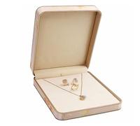 Coffret à bijoux en soie brodée, luxueux coffret doublé de velours avec cadre doré for jadéite, bagues, colliers et bracelets Rangement de bijoux(180 * 210 * 60mm)