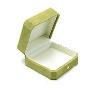 Coffret à bijoux en velours for perles, colliers, bracelets, bagues, boucles d'oreilles et broches, élégant coffret for femme Rangement de bijoux(Groen,9.7 * 5.4 * 9.7cm)