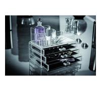 Coffret à bijoux et cosmétiques noir 3 tiroirs