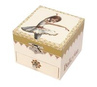 TROUSSELIER - Ballerina. le Film - Boîte à Bijoux Musicale - Idéal Cadeau Jeune Fille - Phosphorescent - Brille dans la nuit - Musique Lac des Cygnes - Colori Ivoire