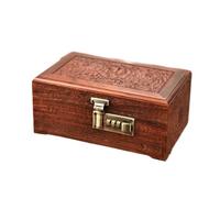 Coffret À Bijoux Sculpté, Coffret À Bijoux Classique, Coffret De Rangement Pour Bijoux, Coffret À Bijoux Avec Structure À Tenons Et Mortaises, Coffret À Mot De Passe, Coffret De R，A-8.4*5.3*3.7in