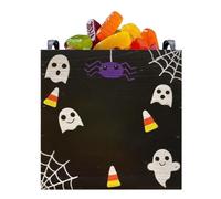 Coffret à bonbons Halloween Décoration de Seau en Bois Drôle et Effrayant