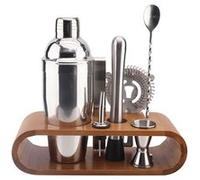 AltoBuy Coffret à Cocktail 7 Pièces + Support en Bambou - CONCOCKT