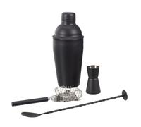 COFFRET À COCKTAIL INOX NOIR SHAKER ACCESSOIRES