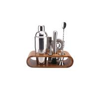 Coffret à Cocktail "Support Bambou" 27cm Argent