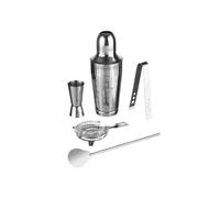 Paris Prix – Coffret à cocktails 5 pièces « Acier » 18 cm Argent