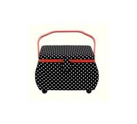 Coffret à ouvrage Polka noir grande taille - Prym