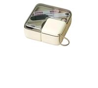 Coffret à couture Portable et multifonctionnel, boîte de rangement for la main, Mini domestique voyage, Kit Pour Fil Aiguilles(Beige)