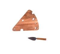 Coffret à fromage 2 pièces ( plateau + couteau ) - Table Passion - Marron - Bois Marron G