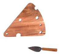 Coffret à fromage 2 pièces ( plateau + couteau ) - Table Passion - Marron - Bois Marron G
