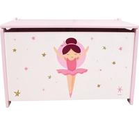 Coffret a jouets en bois - Danseuse Ballerine - FUN HOUSE - H.40 x L.58 x P.36 cm